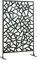 Outsunny Panneau Brise-Vue Jardin Balcon décoratif extérieur à Motif géométrique ajouré en Acier 122 x 45 x 198 cm Noir
