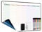 MCCORL 42×28cm Whiteboard Wochenplaner Abwischbar Selbstklebend für die Wand, Glas und Holz(jede glatte Oberfläche) Planungstafel,Memoboard auf Deutsch