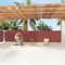 LAPOOH Store latéral rétractable - Brise-vue pour jardin - Marron - 160 x 1200 cm - 318069