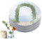 TOATELU Lot de 6 plateaux ronds de miroir pour décorer - Plateau miroir rond en verre acrylique - Plateau miroir pour table de mariage - Décoration de la maison (diamètre 20 cm)