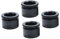 AIPILEI Lot de 4 pieds de meubles réglables de 3 cm en plastique ABS - Pieds de rechange pour meubles, canapé, bureau, lit, (noir)