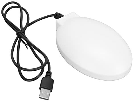 Zoeyilan Vogelbad-Heizung, Vogelbad-Warmwasserbereiter, Vogelbad-Enteiser, thermostatisch gesteuerter, sicherer Plug-and-Play-Vogelbad-Warmwasserbereiter für den Gartenhof (White)