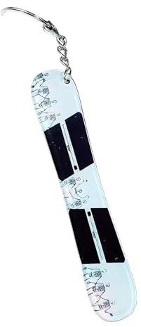 Winziger Snowboard Schlüsselanhänger Leichter Acryl Schlüsselanhänger Schlüssel Organizer Zubehör Für Ski Enthusiasten Studenten Rucksäcke Charm Leichter Snowboard Schlüsselclip