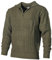 MFH Isländer Pullover, Troyer mit Reißverschluss, Oliv, Medium