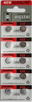 10 x AG9 LR45 KNOPFZELLEN 194 394 GP94A SR936W CAMELION
