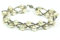 BG3296–1 Criss Cross Weiß Pearl Armband Von Black Ginger mit echten Süßwasserperlen