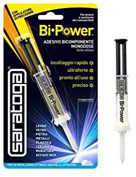 Saratoga Adesivo bicomponente Bi-Power Minisiringa 3gr