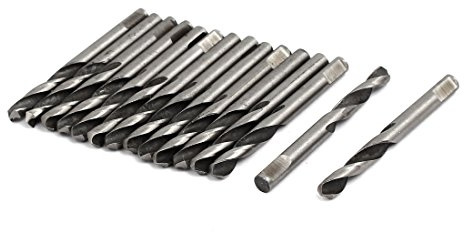 Sourcingmap 5mmx56mm M42 HSS 2-Flute Pilot Drilling Drill Bits 15pcs for Hole Saw Arbor