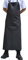 Surblue Waterproof Apron Chemical Resistant Work Safe Clothes (black)