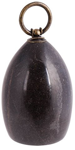 Black Contemporary Minimalist Design Smooth 1.75kg Marble Door Stopper