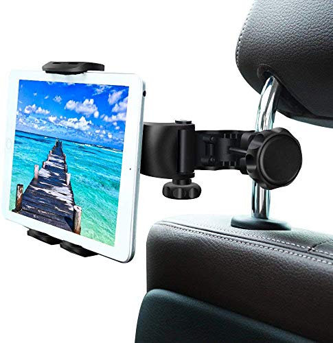 BLKEER Car Tablet Holder, Car Headrest Mount 360 Rotating Car Seat Stand Cradle for All 4.5~11 Tablets, for iPad Pro,iPad Air mini,Samsung Galaxy Tab,Huawei,Kindle,Telephone,iPhone - Black
