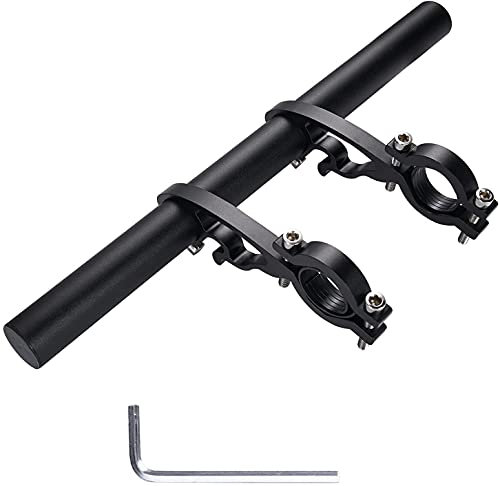 Yizhet 30cm Fahrrad Lenker Erweiterung, Aluminium Fahrrad Extender Halterung, Lenkererweiterung Fahrrad Lenker Extender Fahrradlenker für Lenker mit 18-34mm, für Taschenlampe Smartphones GPS-Geräte