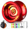 MAGICYOYO N11 Responsive Yoyo Professionelles JoJo für Kinder, Metall-Yo-Yo mit unempfindlichem Jo-Jo Lager für fortgeschrittene Spieler + Yo-Yo-Lager-Kit + 12 JoJo-Schnüre + Jo Jo-Tasche