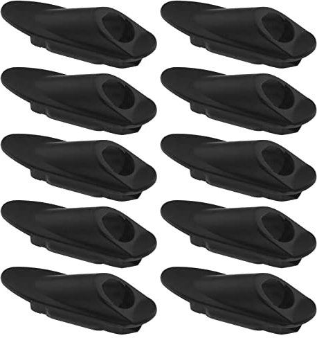 SG Store 10Pcs Bike Line Tubo Morsetto di Ricambio Della Bicicletta Fascette Cavo Accessori Bici per Freno Cavo Deragliatore Linea Plastica Nero