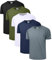 Holure Men's Sportswear Breathable Quick-Drying Short-Sleeved T-Shirt Black/Green/White/Navy/Dark Gray 05-2XL