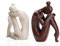 Dekorative Buchstützen für Regale, einzigartige Buchstützen für Heimbüro-Dekoration, Meditationsmädchen, Statue, Buchstopper für Bücherregal-Dekor, moderne abstrakte ästhetische Dekoration, Weiß &