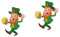 Mikikit 2 Stk Patricks Fensteraufkleber st patricks day dekorationen Türaufkleber St Patrick Tagesaufkleber Fensterplakate Karikatur schmücken Irland Applikationen Wandaufkleber