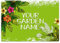 Purple Print House Personalised Outdoor Metal Sign Spring Summer Garden Gardening Plaque Custom Gift, Small, White