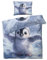 MOBEITI Pinguin Bettwäsche 135x200, Süße Tiere Wendebettwäsche, Weiche Kuschelige Mikrofaser Bettbezug Set 2teilig, 1 Kissenbezug 80x80, mit Reißverschluss -MO&250