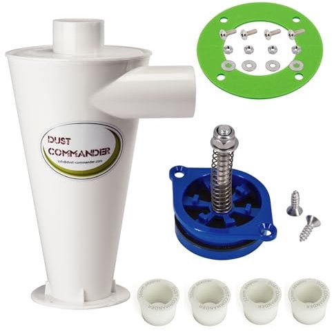 DUST COMMANDER CLC DIY BUNDLE - Klassischer Zyklonfilter DUST COMMANDER CLC + DUST-SP Anti-Quetschventil