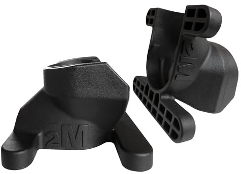 2M Solutions® Easy Click Hantelverschluss - 2 Stück, 30/31mm, Kunststoff, Farbwahl - Hantelklemmen, Schnellverschluss Hantel, Clips, Klemmen,Verschluss für Hantelstange, Langhantel (Schwarz)