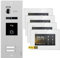BALTER EVO HD Video Türsprechanlage mit Fingerprint Silber/Weiß 2 Familienhaus Set 4x 7 LCD Monitor