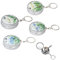 HMIEPRS 4Pcs Portable Pocket Ashtray, Stainless Steel Cigarette Ashtray with Key Chain and Cigarette Snuffer, Mini Circular Modern Ash Holder for Travelling Car and Outdoor Use (4 Styles)