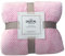 Couvertures en flanelle respirante à carreaux en maille épaisse - Grande couverture chauffante chaude et douce - Taille L (rose, L)