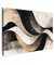 MuchoWow© Wandbilder Groß 120x80 cm XXL Schlafzimmer Home Deko Wohnung Bild Wohnzimmer Fotoleinwand Wand Bilder Leinwand Wall Decor Abstrakt - Wellen - Schwarz - Verwittert