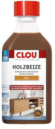 CLOU Holzbeize Kiefer – Wasserbeize für Möbel & Innentüren – 250 ml