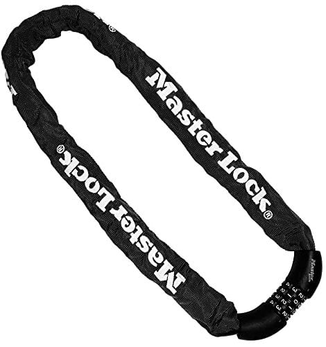 Master Lock Candado Bicicleta con Cadena, Combinación, 90 cm Cadena, 8392EURDPRO