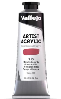 Vallejo : Artist Acrylic Paint : 60ml : Iridescent Red