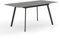 B&D home Esstisch MARA, ausziehbar 120-160x80 cm 4-6 Personen Küchentisch Holztisch mit Metallgestell für Esszimmer, Küche, skandinavisch modern Design, Beton Optik, 11201-FS-BETO