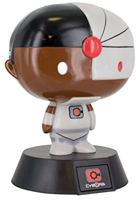 Paladone Cyborg 3D-Charaktere, ideal für Kinderzimmer, Büro und Zuhause, offiziell lizenzierte Figur, Pop Culture Lighting Merchandise, schwarz/grau