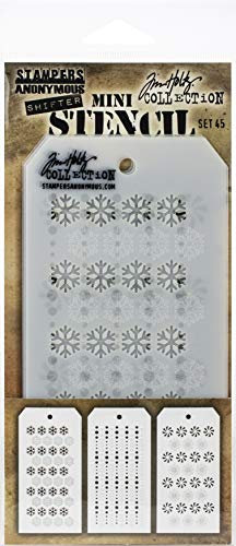 Tim Holtz - Stampers Anon Mini Stencil, Set #45, One Size