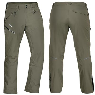 Uvex ADA 17581 Outdoorhose - Männer-Regenhose mit Mesh-Futter - Grau - 50