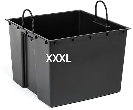 MELTOM Einsatz Pflanzeinsatz für den Topf mit Griffen Quadratisch Eckig Größe XXXL 36,5 x 36,5 x 28 cm