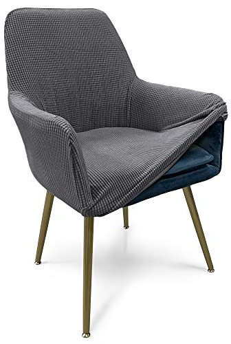 TIANSHU Bezug für Wohnzimmerstühle, für Esszimmer, Wohnzimmer, Büro, Rezeption, Stuhlbezug, Rutschfester Bezug für Wohnzimmerstühle (Bezug für Wohnzimmerstühle, Hellgrau)