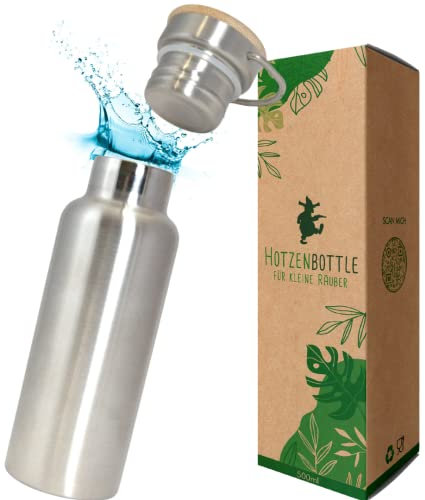 Viwanda Hotzenbox Premium Thermosflasche | Isolierflasche | 500ml Wasserflasche für Schule & Kindergarten | Trinkflasche klein für Schüler Geburtstagsgeschenk Sohn | Geschenk Ostern