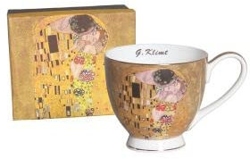 Socadis - Tasse Dejeuner en Coffret Cadeau Le Baiser DE G.Klimt 500ML - Home