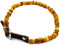 Bernsteinkette für Hund - Bernsteinhalsband für Hund - Natürliche Baltische Bernsteinperlen (25-30cm)