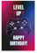 1 Premium Geburtstagskarte Happy Birthday für Jugendliche, Kinder 18x12cm mit 1 weißem Umschlag Karte zum Geburtstag Glückwunschkarte für Teenager Jungen Happy-Birthday-Karte
