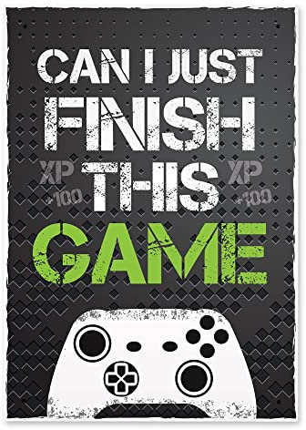Black Gaming Sign Xbox Inspired Boys Bedroom Wall Art Man Cave Gamer Gifts