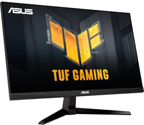 ASUS TUF Gaming VG246H1A Monitor Gaming 24” pollici, Full HD (1920 x 1080), IPS, 100Hz, 0,5 ms MPRT, Extreme Low Motion Blur, FreeSync, Displaywidget lite, Nero