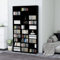 INLIFE CD-Schrank Schwarz 102x16x177,5 cm Holzwerkstoff,47.5kg,801779