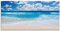 ARTland Wanddeko Glasbilder Wandbild Glas Bild einteilig 100x50 cm Querformat Strand Meer Karibik Urlaub Sommer Sonne Sand Natur Mariitm T8KG