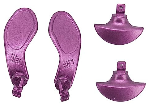 4 Pcs controller di gioco Back Paddles, Pulsanti posteriori in metallo per controller wireless Edge, Pulsante di blocco del grilletto posteriore del controller (Viola)