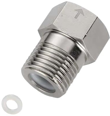 Valvola di ritegno, in acciaio inossidabile 304, da maschio 1/2 a filettatura femmina da 1/2, valvole di ritegno per WC, connettore unidirezionale con rondella per prevenire il riflusso, diametro 20