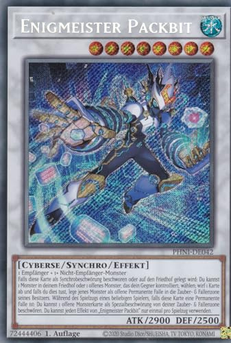 PHNI-DE042 - Enigmeister Packbit - Secret Rare - 1. Auflage - DEUTSCH - Phantom Nightmare - mit LMS Trading Fieldcenter-Karte Yugioh