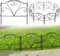 Thealyn Dekorative Gartenzaun 45 cm H x 50 cm B (5 Panels, Gesamtlänge 2,5 m) No Dig Fence Rostfrei Metall Grenze Zaun für Hof Landschaft, Terrasse, Rasen, Blumenbeet